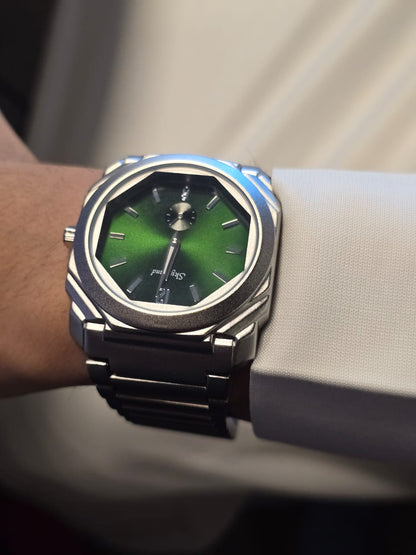 premium Men’s Stainless Steel Dress Watch #Bulgari#
